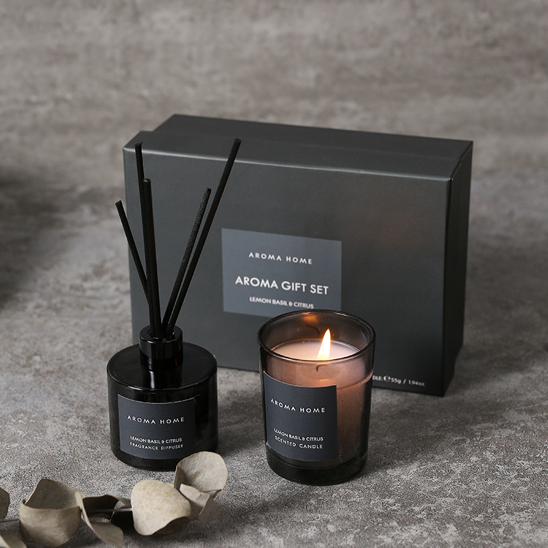 Candle Containers - 아로마 테라피 에센셜 오일 라탄 수제