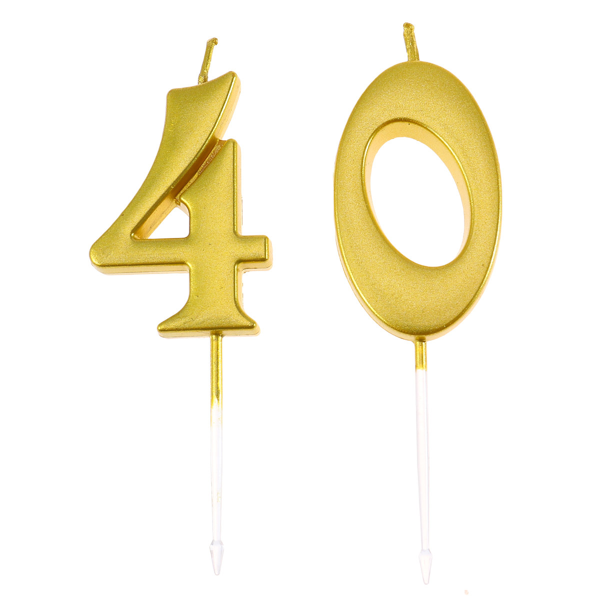 Paraffin Wax - 안전한 친환경 파라핀으로 만들어진 금색 숫자
