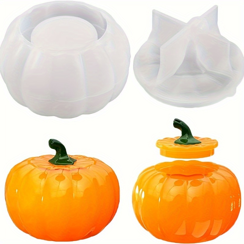 Candle Containers - 호박 항아리 실리콘 몰드, 할로윈 항아리,