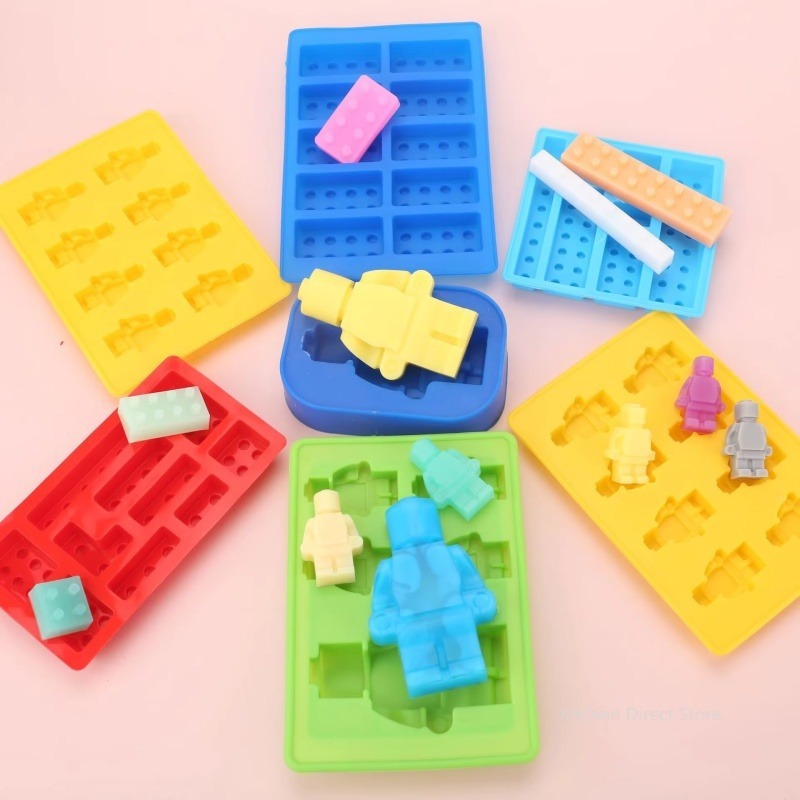 로봇 모양 실리콘 캔들 몰드, DIY 3D 블록, 초콜 - Candle Molds 리뷰 및 가격