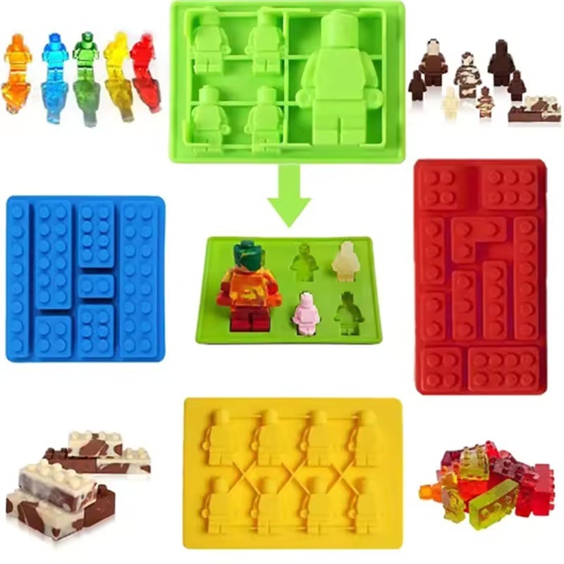 로봇 모양 실리콘 캔들 몰드, DIY 3D 블록, 초콜 - Candle Molds 리뷰 및 가격