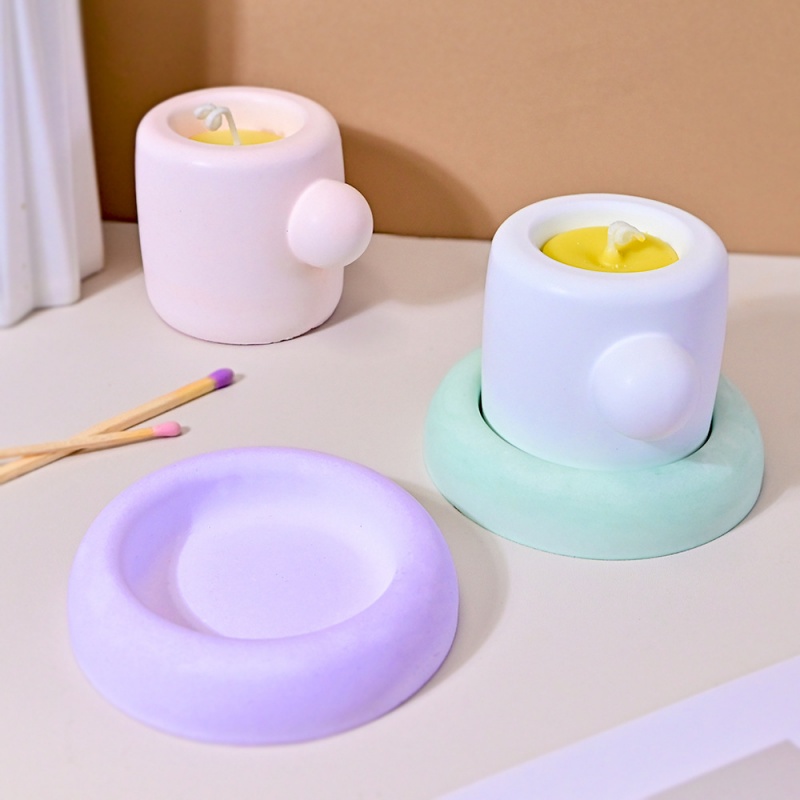 코스터 실리콘 몰드와 3D 머그잔 DIY 귀여운 아로마 - Candle Containers 리뷰 및 가격