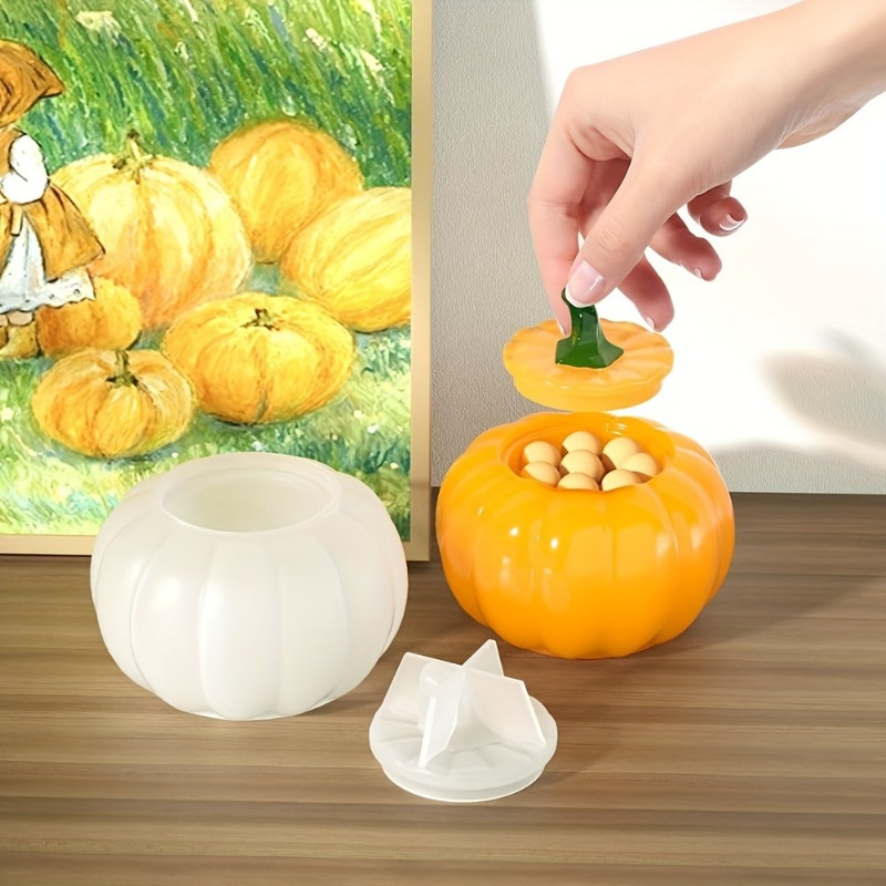 호박 항아리 실리콘 몰드, 할로윈 항아리, 뚜껑 송진  - Candle Containers 리뷰 및 가격