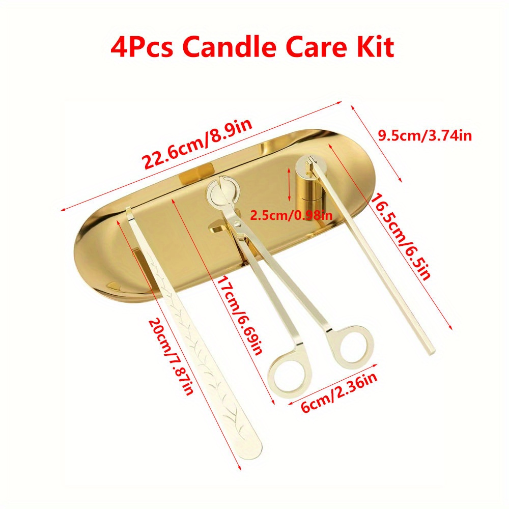 4 개/대 럭셔리 캔들 케어 키트 스테인레스 스틸 심지 - Candle Wick 리뷰 및 가격
