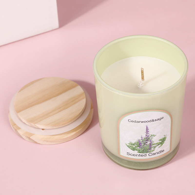 나무 덮개 컬러 유리 향초 도매 맞춤형 가정용 향초 장 - Candle Fragrance 리뷰 및 가격