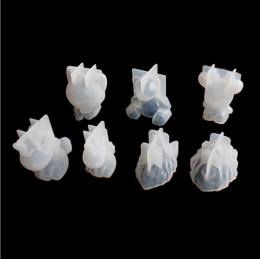 투명 유니콘 실리콘 에폭시 수지 금형 기하학 곰 토끼  - Candle Molds 리뷰 및 가격