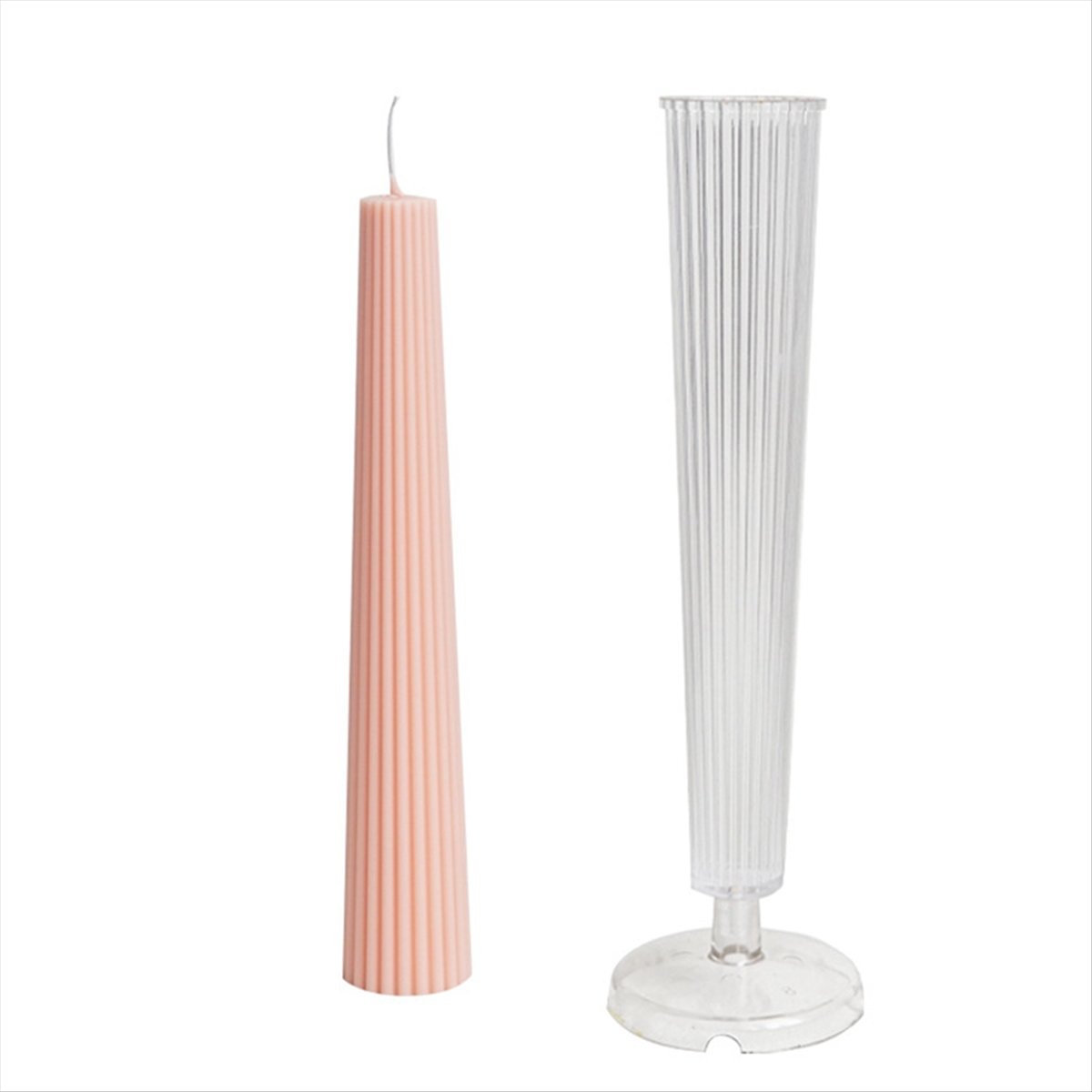 *ABAB 스트라이프 롱 폴 컬럼 아로마테라피 캔들 몰 - Candle Making Kit 리뷰 및 가격