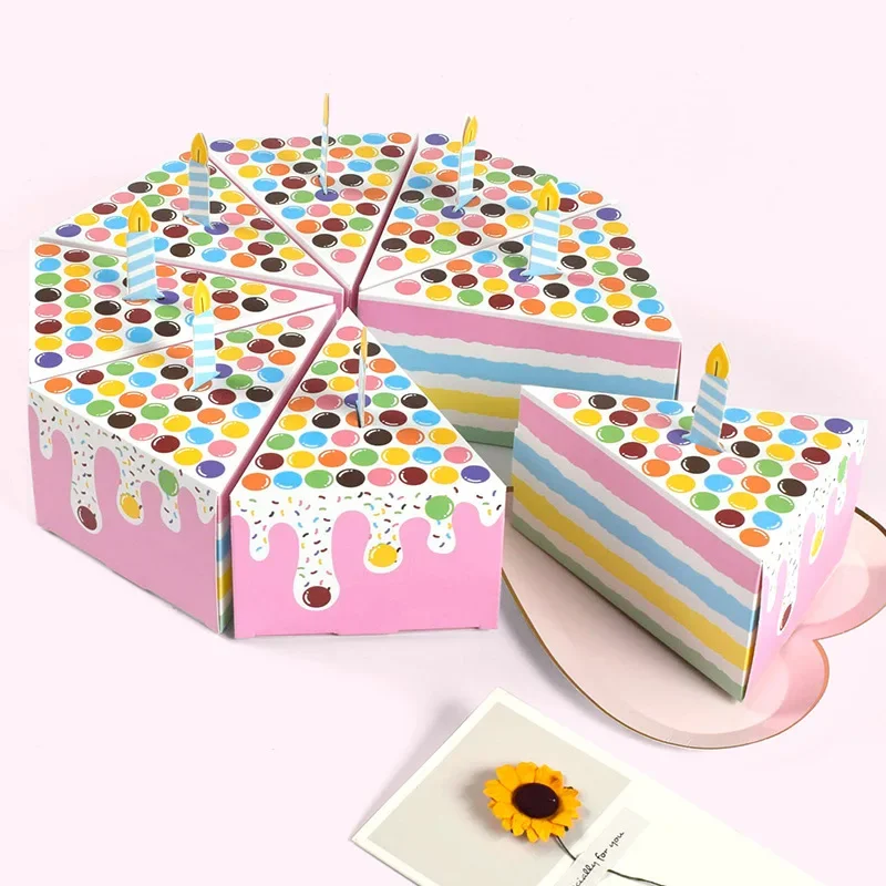 8Pcs 크리 에이 티브 촛불 도트 케이크 모양 종이  - Candle Containers 리뷰 및 가격