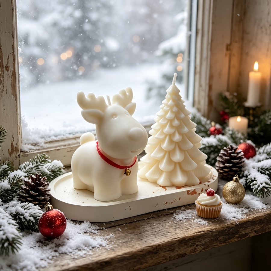 클레이 실리콘 몰드 3종 세트: 크리스마스 사슴, 크리 - Candle Making Kit 리뷰 및 가격