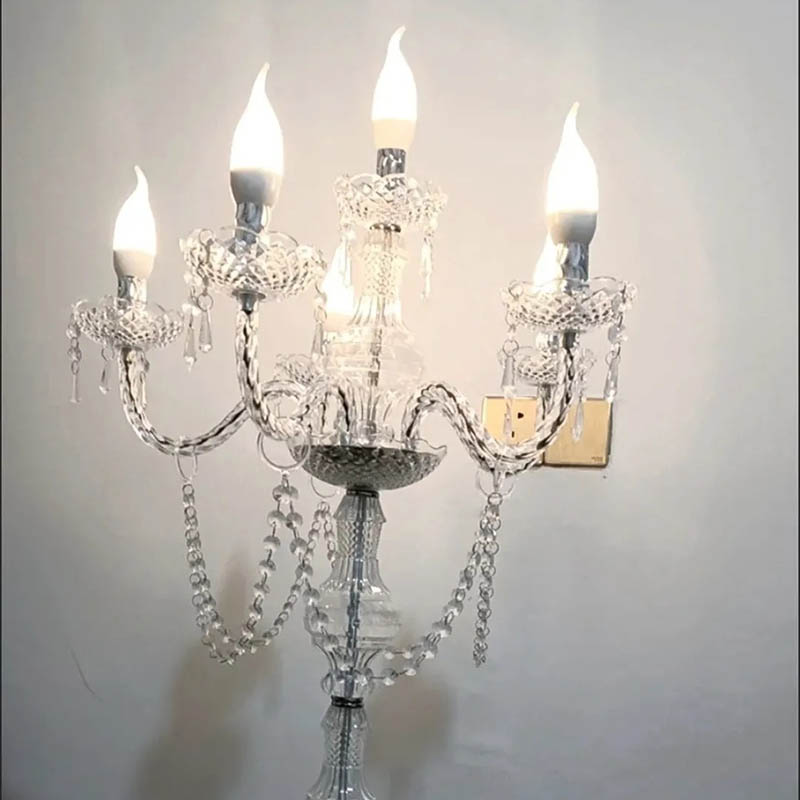 현대적인 고급 캔들 램프 웨딩 센터피스 우아한 테이블  - Silk Candle 리뷰 및 가격